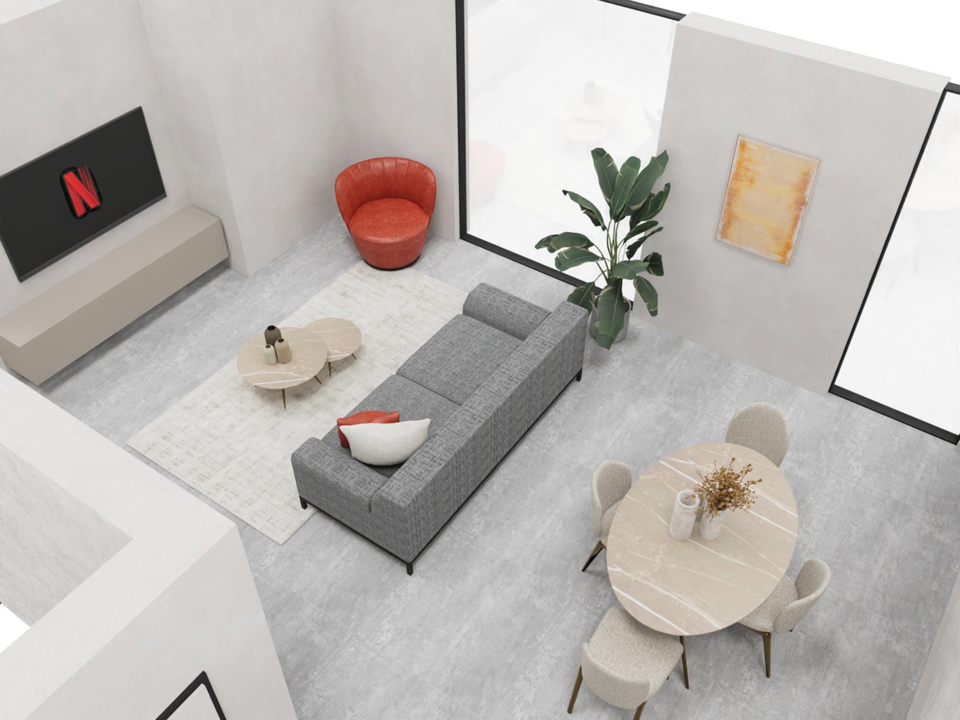 Bemeubeld 1-slaapkamer appartement met all-in formule - foto 4