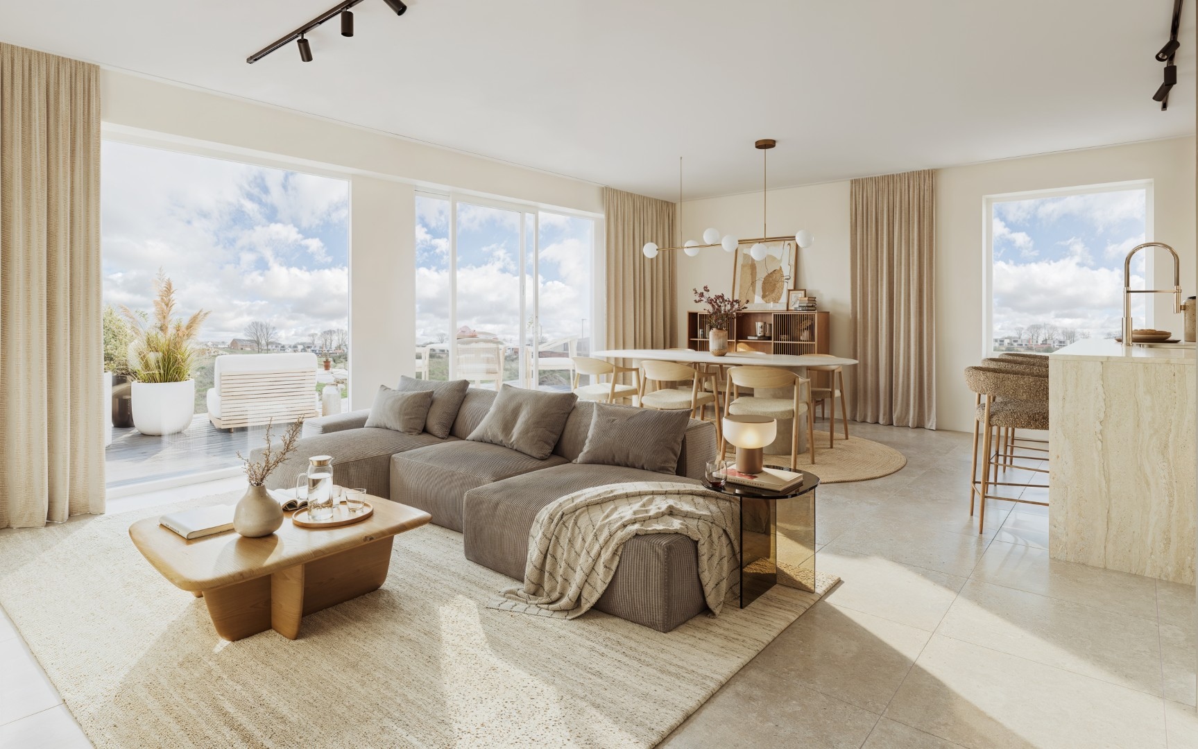 Mooi hoekappartement met 2 slaapkamers en terras - foto 2