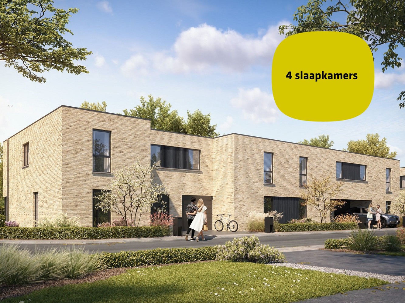 Energieneutrale halfopen bebouwing met 4 slpk - foto 1