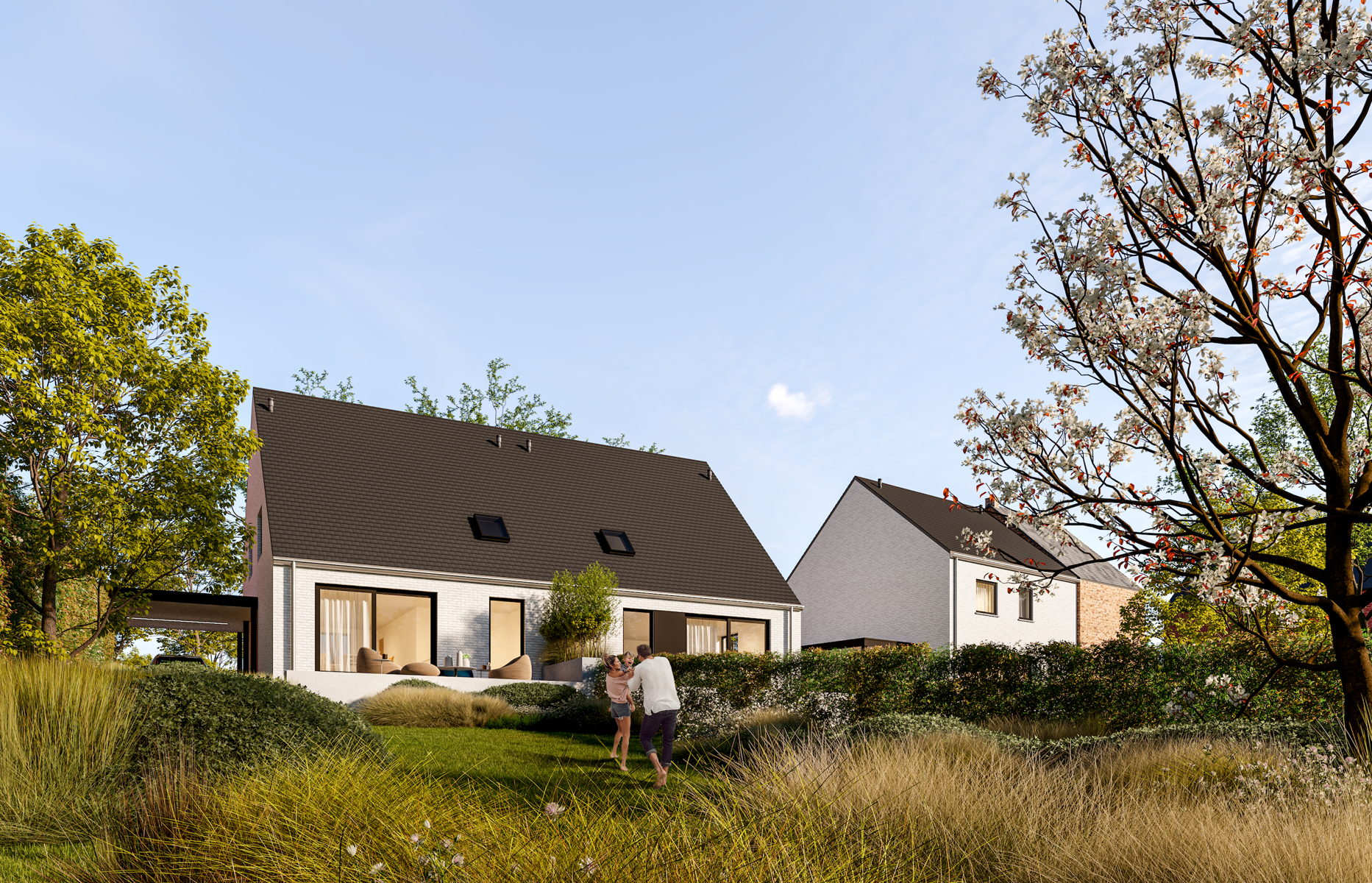 Halfopen nieuwbouwwoning met tuin en carport - foto 2