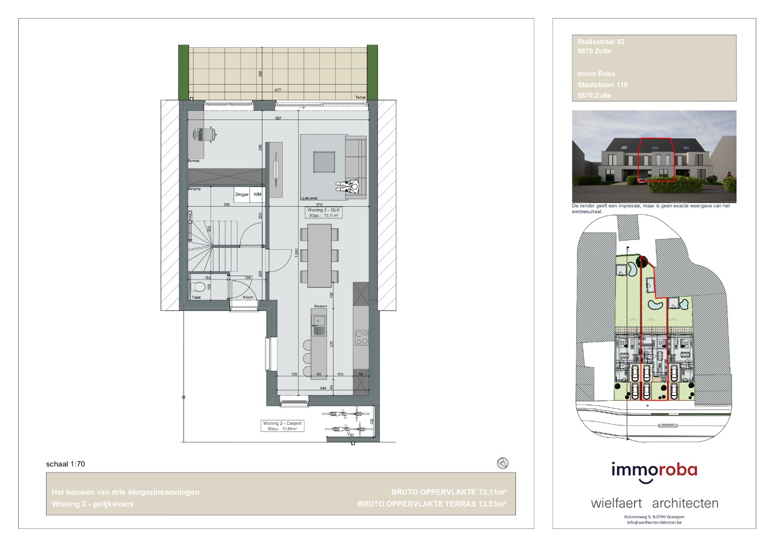Prachtige, praktische nieuwbouwwoningen in het centrum van Zulte. Aankoop met 6% BTW mogelijk. - foto 3
