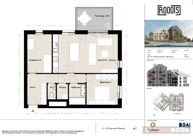 Appartement met 2 slaapkamers - foto 5