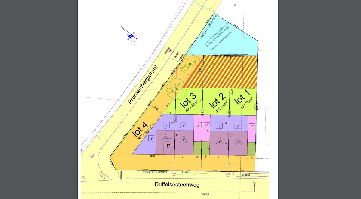Terrain de 432 m² pour bâtiments mitoyens à Kontich - photo 4