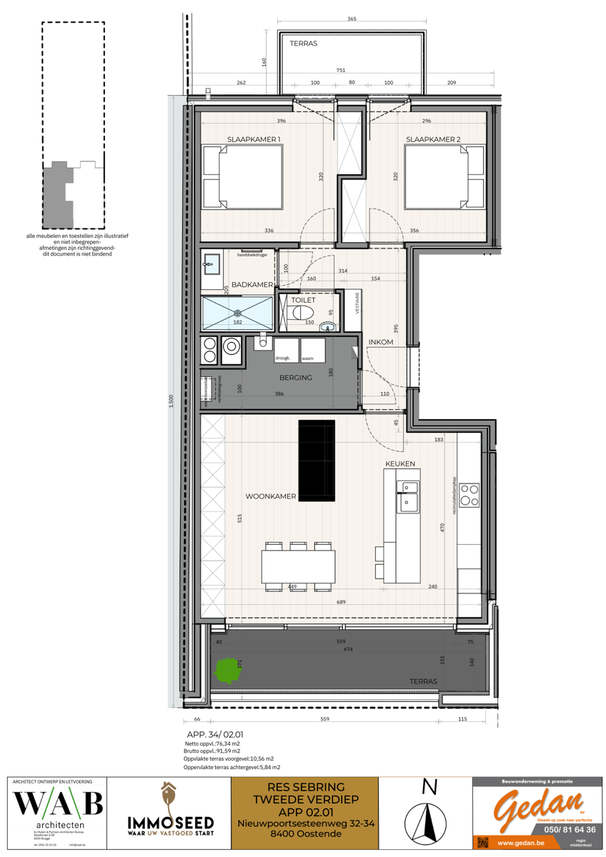 Appartement te koop in Oostende met 2 slaapkamers - foto 2