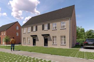 <p><strong>Lot 4 van dit nieuwbouwproject is een mooie halfopen bebouwing op een perceel van 288 m² en heeft een bewoonbare oppervlakte van circa 166 m².<span> Dit lot heeft volgende indeling: Op het gelijkvloers vinden we een inkomhal met gastentoilet, leefruimte met salon, eetplaats en een open keuken en aansluitend een ruime berging. Op de eerste verdieping bevindt zich de badkamer met bad en douche en drie volwaardige slaapkamers. Met een zolderverdieping bereikbaar via een vaste trap beschikt de woning over de mogelijkheid tot een 4de slaapkamer.</span></strong><br /><br /><span>Algemene info</span><br />Dit nieuwbouwproject met 12 woningen wordt gerealiseerd aan de Ploegstraat te Poederlee. Deze weg is een nieuwe zijstraat van de Kouter. Doordat deze nieuwe weg doodlopend is, komt er hier geen doorgaand verkeer waardoor er een autoluwe omgeving ontstaat. Er is hierbij niet enkel plaats voor bebouwing maar ook voor openbaar groen. Dankzij een charmant groen pleintje vormt deze verkaveling een rustig geheel waar het aangenaam wonen is.</p>
<p>Een van de grote troeven van dit project is zijn mooie ligging. U woont hier immers in het hart van Poederlee waardoor u alle nodige winkels en gezellige horecazaken vlak bij de deur vindt. In de ruimere omgeving vindt u echter ook veel groen wat dan weer uitnodigt tot een mooie wandeling of een ontspannende fietstocht.</p>
<p><span>Bij het ontwerp van de woningen werd bewust gekozen voor een klassieke architectuur waardoor dit project een tijdloze uitstraling krijgt.</span></p>
<p><span>Ook binnen werd er veel aandacht geschonken aan woonkwaliteit. Zo hebben alle woningen een ruime, lichte woonkamer met open keuken. Hierbij staan de leefruimtes in direct contact met de achtertuin. Hierdoor kunt u dus steeds genieten van het zicht op uw volledig aangelegde tuin.</span></p>
<p><span>Dankzij deze troeven biedt dit project dan ook een mooie kans op een duurzame en kwalitatieve woning op een toplocatie te Poederlee.</span></p>