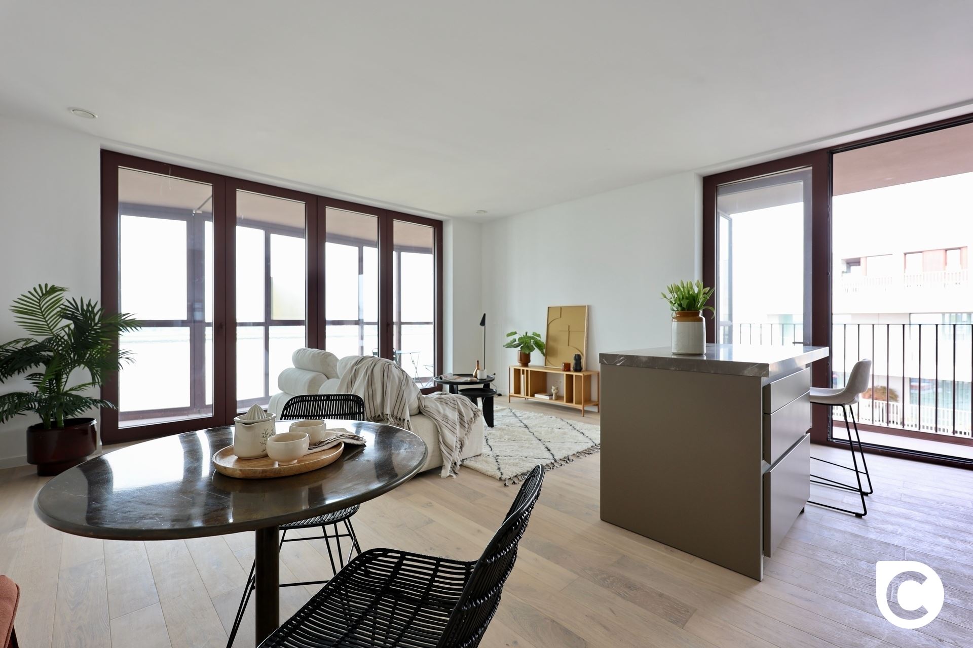 Nieuwbouw 1 slpk app met riante terrassen & Scheldezicht te Nieuw Zuid! - foto 5