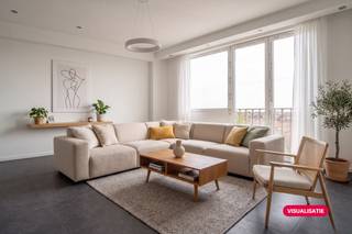 This renovated one bedroom apartment of approximately 65 m² is located on the corner of Carnotstraat and Dambruggestraat. The apartment has a beautiful view over Borgerhout on the sixth floor. The central location guarantees easy access to the center of Antwerp, public transport and all urban facilities. Ideal for those looking for a ready-to-move-in starter apartment or investment in the Antwerp real estate market.Layout:- Entrance hall- Bright living room with a view over Borgerhout- Kitchen area: compact space suitable for basic installations- Bathroom: functional layout with shower, sink and toilet- Spacious bedroomAre you interested in an apartment or house for sale in Antwerp? Don't hesitate to contact us. If you would like to offer your own property for sale, please contact us for a free estimate, by phone at 03/206.76.76 or by email to antwerpen@dewaele.com.You can also always come to us for all other questions about real estate, buying or selling!Register of measures: no