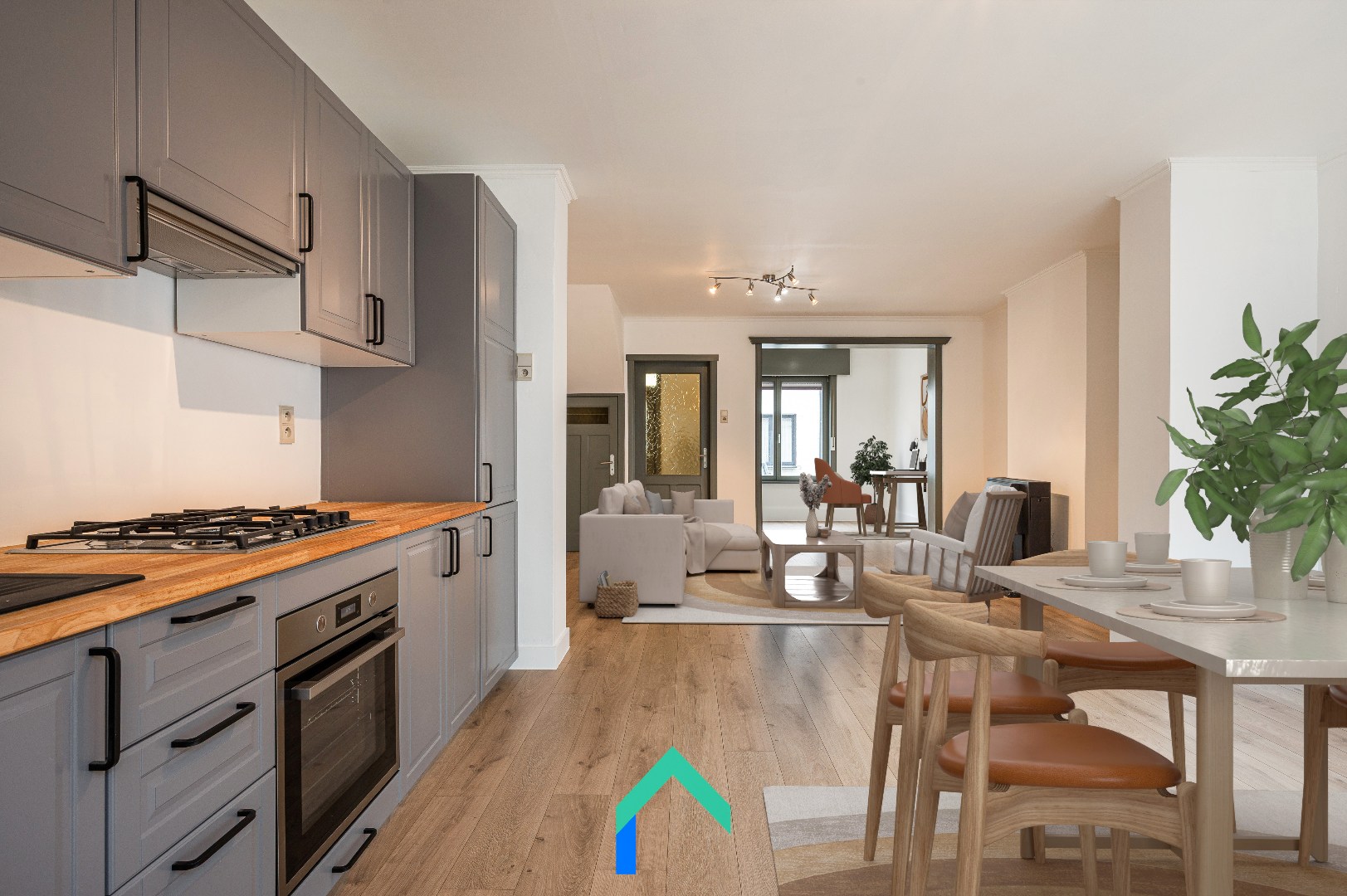 Charmante rijwoning met koer in Zottegem - foto 2