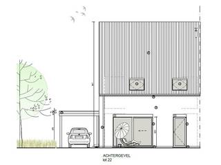 INDELING VAN DE WONING<br /><br />GELIJKVLOERS<br /><br />- Inkomhal- Gastentoilet- Leefruimte met open keuken- Trap naar boven- Berging/wasplaats- Carport<br />EERSTE VERDIEP<br /><br />- Nachthal met zolderluik- Apart toilet- Badkamer- 3 slaapkamers<br />ZOLDERVERDIEP<br /><br />- Zolderruimte<br />Afbeeldingen zijn steeds illustratief en contractueel niet bindend.<br /><br />De koper heeft deels nog inspraak in de stijl en afwerking van de woning voor zover deze zaken niet werden vastgelegd door vergunning of bestelling van materialen.<br /><br />TIP: Hoe sneller U beslist in de bouwfase, des te meer inspraak U heeft in de keuze van materialen en/of afwerking.<br /><br />ECO-uitvoering dat voldoet aan strenge energienormen.<br /><br />- Zonnepanelen- Doorgedreven isolatie- Warmtepomp i.p.v. gas- Vloerverwarming- Ventilatie D- Max. E-peil = 30- Elektriciteitsaansluiting : 3 fasen