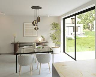 <strong>Woonoase Delvaux </strong><br />Energiezuinig nieuwbouwproject in groene en rustige straat – Neerijse<br /><br />AANKOOP MOGELIJK AAN 6% BTW<br /><br />Op de hoek van Wolfshaegen met de rustige Ridderstraat wordt dit kleinschalige en kwalitatieve nieuwbouwproject van 10 woningen gerealiseerd. <strong>Omgeven door groen</strong>, biedt dit project een ideale combinatie van wooncomfort, duurzaamheid en levenskwaliteit.<br /><br />Het project bestaat uit een gevarieerde mix van <strong>open, halfopen en gesloten bebouwingen</strong>, geschikt voor gezinnen en koppels die op zoek zijn naar een moderne en toekomstgerichte woning.<br /><br />Alle woningen worden uitgerust met <strong>hedendaagse technieken en een sterke focus op energiezuinigheid</strong>:<br />- E-peil lager dan of gelijk aan 10 <br />- Lucht-water warmtepomp<br />- Vloerverwarming<br />- Volledig onderkelderd, ideaal als extra bergruimte of multifunctionele ruimte<br /><br />Dankzij deze duurzame voorzieningen geniet u van een aangenaam binnenklimaat en <strong>lage energiekosten</strong>. De groene en rustige ligging zorgt voor een aangename woonomgeving, met <strong>vlotte verbindingen</strong> naar omliggende gemeenten en dagelijkse voorzieningen.<br /><br />Tot slot: doordat de <strong>tuinaanleg is inbegrepen</strong> in de prijs, kunt u al meteen heerlijk genieten van de <span><strong>zuid-georiënteerde </strong>tuin wanneer u de sleutels ontvangt. <br /></span><br />Een aantrekkelijk nieuwbouwproject voor wie rustig, comfortabel en energiezuinig wil wonen in het groen.<br /><br />Interesse? Neem snel met ons contact op.