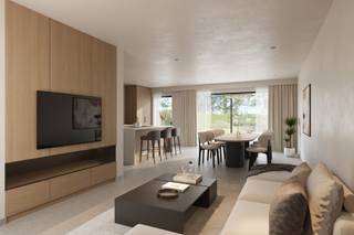 <p><span>Moderne nieuwbouwwoning in aanbouw, gelegen vlakbij de dorpskern.<br />Het betreft hier LOT 1, nr. 51: een gesloten bebouwing met een bruto bewoonbare oppervlakte van 205m², met inpandige garage.<br /><br /></span><span>INDELING</span></p>
<p><span><span>Gelijkvloers</span><br /></span><span>Deze woning omvat op het gelijkvloers een inkomhal met ruimte voor vestiaire, met toilet, dewelke doorgang geeft naar de lichtrijke woonkamer met open keuken (totale opp. 47m²).<span> </span></span><span>Aan de keuken bevindt zich een praktische berging.<br /></span><span>De leefruimte biedt toegang tot, en een mooi zicht op de tuin, met terras (21m²).<br />Vooraan is er een bureau voorzien (6,5m²).<br />De woning heeft een inpandige garage.</span><span></span></p>
<p><span><span>Verdieping</span><br /></span><span>Hier bevinden zich 2 slaapkamers (16,5m² - 10,5m²), een wasplaats (6m²), een apart toilet en een badkamer (6,5m²).</span></p>
<p><span><span>Zolder</span><br /></span><span>De zolder is bereikbaar d.m.v. een vaste trap en voorziet de master bedroom met ruimte voor een dressing (20,5m²), een ensuite badkamer (7,8m²) en een zolderberging (8m²). <br /><br /></span><span><span>Tuin</span><br />De private voor- en achtertuin van de woning wordt ingezaaid met gras.<br /></span><span>De achtertuin wordt volledig omheind met achteraan een houten poortje hetwelk toegang verschaft tot een servitudeweg.<br /><br /></span><span></span><span>De woning wordt instapklaar afgeleverd:<br />- er wordt een budget voorzien in de prijs voor de keuze van keuken, badkamers, vloeren en laminaat in de slaapkamers<br />- binnendeuren worden voorzien<br />- de oprit wordt aangelegd in klinkers<br />Tussen de private terrassen komt er een muurscheiding en tussen de tuinen een houten schutting.<br />Het terras achter de woning wordt aangelegd met een keramische tegel. <br /><br />BIJZONDERHEDEN<br />- 10 zonnepanelen: 4350 Wp<br />- verwarming lucht-water warmtepomp<br />- vloerverwarming in alle ruimtes behalve berging en technische ruimte<br />- E-peil < 20<br />- ventilatiesysteem D<br />- regenput<br />- buitenschrijnwerk PVC: zwart buitenkant &amp; wit binnenkant<br />- voordeur melkglas<br /><br />POSITIEVE ASPECTEN<br />- modern afgewerkt, volgens de huidige BEN-normen<br />- mooi en strak design<br />- praktische indeling<br />- dichtbij het centrum<br /><br /><em>De beelden zijn impressies. Uit deze fotorealistische 3D-beelden kunnen geen rechten geput worden.</em><br /><br /><em>Stedenbouwkundige inlichtingen in aanvraag</em></span></p>
