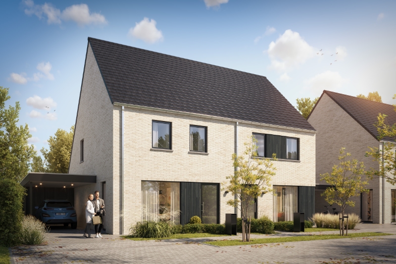Halfopen nieuwbouw met 3 slaapkamers op een perceel van 208m² - foto 1