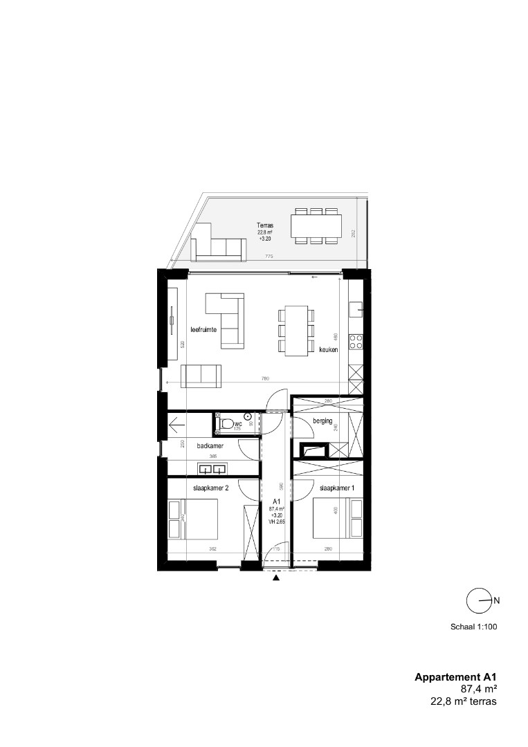 Appartement op de eerste verdieping - foto 4