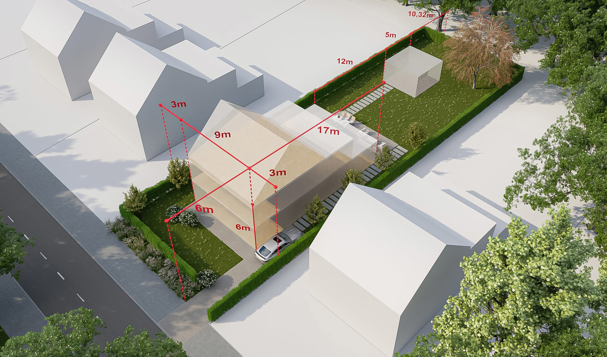 Bouwgrond voor OB (881m²) in rustige straat vlakbij centrum - foto 1