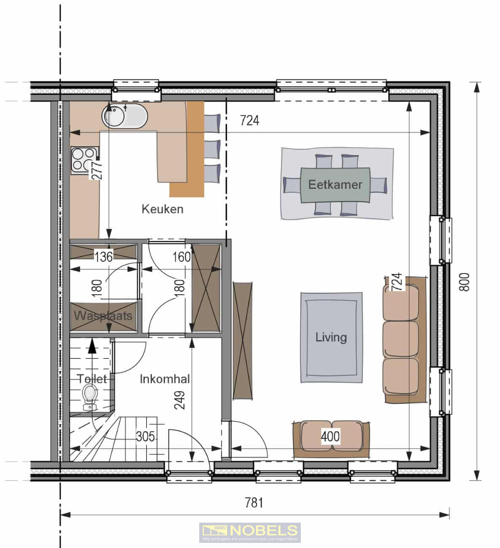 À vendre, nouvelle maison 3 façades à construire sur 722m² à Ellezelles - photo 2