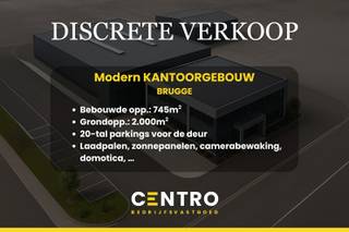 DISCRETE VERKOOP van een ruim high end kantoor op toplocatie te BruggeIn een rustige en landelijke omgeving, vlakbij belangrijke invalswegen, bevindt...