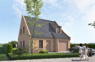 We bouwen deze nieuwe woning in Beernem op een rustige locatie, in een landelijke straat in Sint-Joris. Niettemin woon je er op fietsafstand...