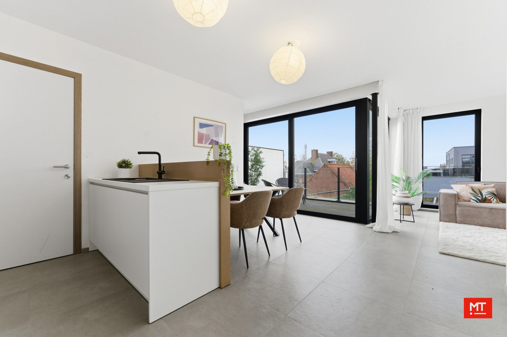 Duplex-appartement met 2 slaapkamers en Zuidgericht terras te koop in de dorpskern van Beselare - foto 4