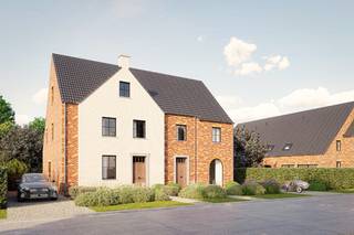 Twee halfopen landelijke nieuwbouwwoningen te koop in een nieuwe verkaveling te Lochristi maar wenst u liever een koppelwoning in een...