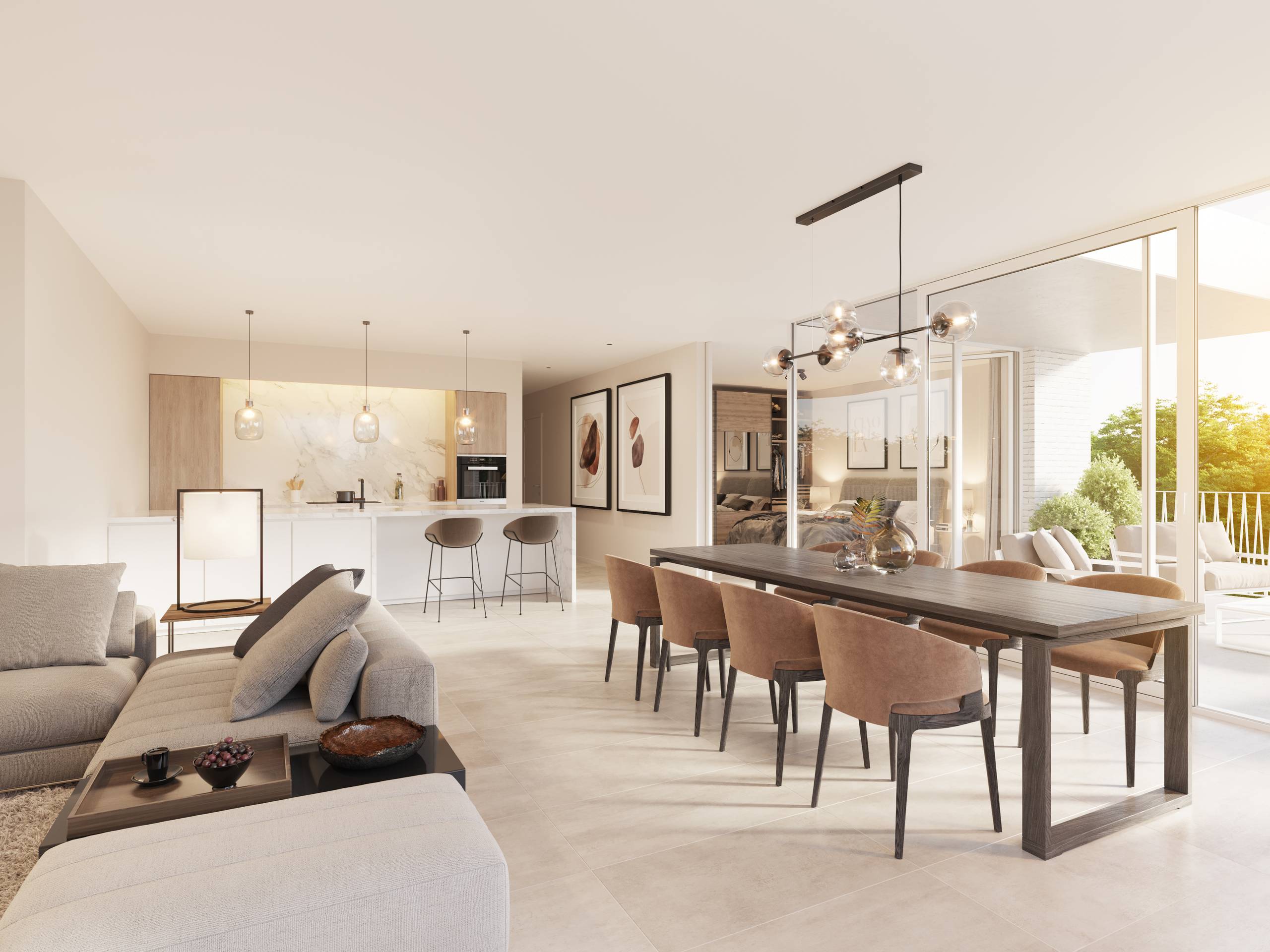 Gelijkvloers 2-slaapkamerappartement met terras+tuin (168m²) - foto 4