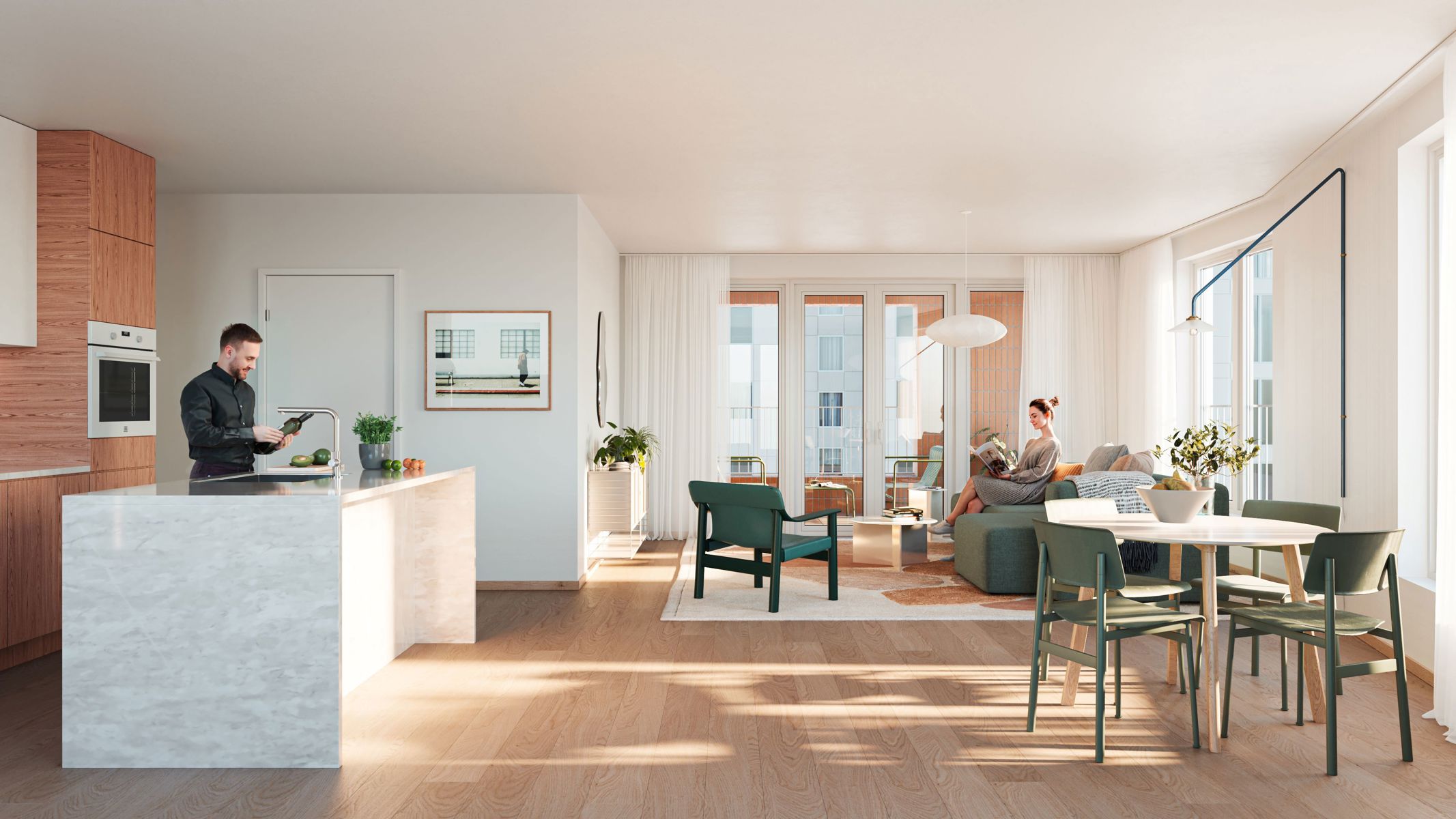 Ruim 3-slaapkamerappartement met terras  - foto 2