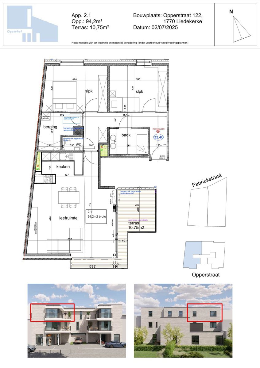 Appartement à vendre à Liedekerke avec 2 chambres - photo 2