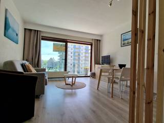 ZUIDGERICHTE GERENOVEERDE STUDIO MET SLAAPHOEK EN MET GROOT ZONNETERRAS INCLUSIEF KELDER OP ENKELE METERS VAN HET STRAND TE DE PANNEBestaande uit...