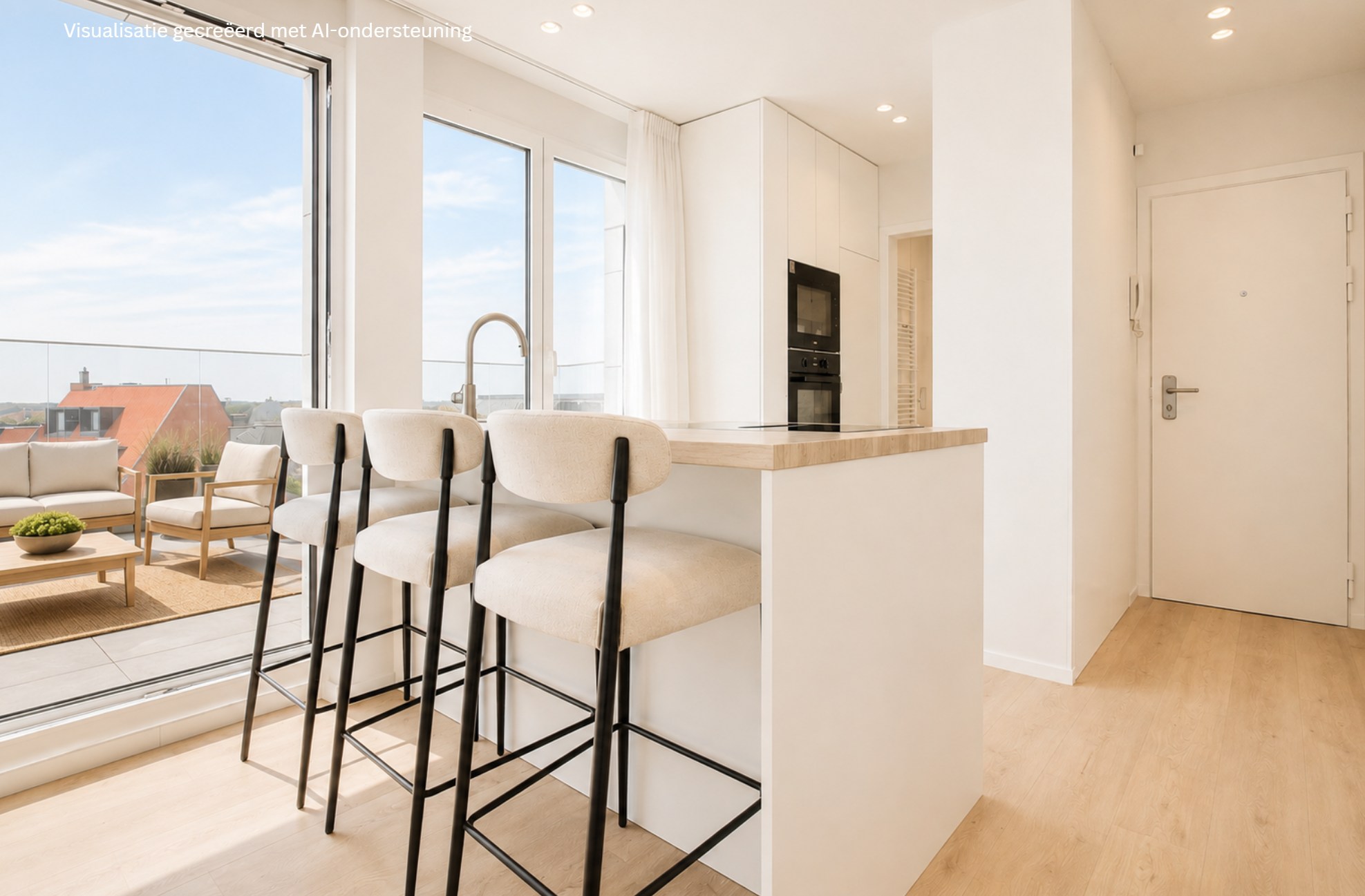 Volledig gerenoveerd dakappartement met een terras van ongeveer 45 m². - foto 5
