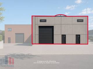 Nieuwbouw KMO-unit met een oppervlakte van +/- 320 m² met <strong>uitzonderlijke zichtbaarheid.</strong><br /><br />Deze nieuwbouw magazijnruimte is opgebouwd uit een staalconstructie in combinatie met geïsoleerde betonpanelen en heeft een vrije hoogte van +/- 6,50 m. Het magazijn is toegankelijk via een automatische sectionale poort (4m B x 4,50m H) en een 2 afzonderlijke toegangsdeuren. De unit met brandklasse C is voorzien van een lichtstraat met geïntegreerd rookluik, een polybetonvloer en aansluitingen voor sanitair. Nutsvoorzieningen komen binnen in de unit, een regenwaterput is voorzien.<br /><br />De KMO-unit is gelegen langs de Ruddervoordsestraat, geniet van zeer veel visibiliteit en is gelegen op minder dan 10 min van de E403/E40 oprit Ruddervoorde/Loppem. Beschikbaar Q1 2027.<br /><br />Dankzij de vlotte bereikbaarheid en de kwalitatieve afwerking is deze unit uitermate geschikt voor opslag, productie of ambachtelijke activiteiten. Bovendien biedt de site een professionele uitstraling met voldoende manoeuvreerruimte en parkeermogelijkheden in de directe omgeving.<br /><br />Er is één parkeerplaats voorzien voor de unit (inbegrepen in de verkoopprijs).<br /><br />Contacteer PANORAMA B2B voor bijkomende inlichtingen of een vrijblijvend plaatsbezoek 0476 215 115.<br /><br />*De beelden dienen uitsluitend ter illustratie en kunnen afwijken van de werkelijkheid.