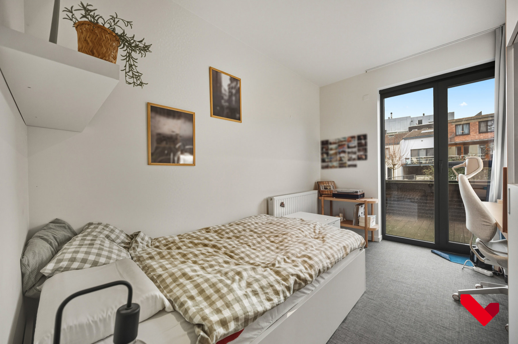 Moderne studentenkamer met privé sanitair en gem. terras - foto 4