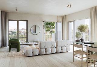 <div>LOCATIE:<br />LYS is een nieuwe fase die deel uitmaakt van het project "Liv-De Molens".</div>
<div>Dit is een residentieel project bestaande uit verschillende types appartementen die gelegen is langs de Leie, midden in een groot park te Deinze.</div>
<span>Architect Ramstad ontwerpt het masterplan voor Liv De Mølens, waar Lys eveneens deel van uitmaakt.</span>
<div><br />
<div>De volledige site is ontworpen met oog voor de authenticiteit van deze historische plek en waar leven, wonen en werken hand in hand gaan.</div>
<div><br />Met een perfect evenwichtige combinatie van ruime kwalitatieve appartementen, ruimte voor ontspanning en openbaar groen, winkels, kantoren en stedelijke voorzieningen en in de onmiddellijke nabijheid van de winkelstraat, scholen, station, openbaar vervoer, met een goede verbinding naar de belangrijkste invalswegen is dit de ideale uitvalsbasis voor elk van u.</div>
<div><br />PROJECT:<br />Voor Lys bracht Ramstad twee werelden samen: het Belgische stadsgevoel verweven met Scandinavisch “hygge”, die zich laat omschrijven als dat warme, knusse gevoel dat een huis een thuis maakt.<br />De grote raampartijen, de natuurlijke materialen in combinatie met de Leie en de eindeloze vergezichten op zijn een uniek gegeven. <br /><br />Ramstad vertaalde dit verlangen naar eenvoud in elk detail: lichte ruimtes die ademen, materialen die warmte uitstralen, een architectuur die de unieke plek aan het water omarmt, die zich niet opdringt, maar aanvoelt als thuiskomen.</div>
<div></div>
<div>Elk appartement wordt verwarmd met geothermie, een duurzame energiebron die je woning ‘s winters warm houdt en ' s zomers verkwikkend koel houdt (passieve koeling). Warmtepompen ondersteunen dit systeem, zodat je het hele jaar door in perfecte harmonie leeft met de seizoenen. <br />De fietsenstalling is ruim en uitgerust met een fietslift, want ook dat comfort hoort bij het leven in Lys.</div>
<div></div>
<div>Er zijn verschillende types appartementen beschikbaar alsook ondergrondse parkings en privatieve bergingen.</div>
<div></div>
<div>Afwerking is aan de hand van het lastenboek; afhankelijk van de fase van de bouwwerken kan u uw eigen keuzes in afwerkingsmaterialen maken.</div>
<div><br />Parking/ kelderberging: meerprijs</div>
<div></div>
<div>De vermelde units zijn slechts een selectie uit het aanbod!</div>
<div><br />Dit project komt in aanmerking voor de 6% BTW regeling.<br />Nieuw voor investeerders : het 6% BTW-tarief geldt nu ook voor aankopen die gedurende 15 jaar verhuurd worden (onder de toepasselijke wettelijke voorwaarden). Dat verlaagt de aankoopkost en kan uw netto-rendement aanzienlijk verbeteren.<br /><br />Voor info en beschikbare units contacteer Fanny op 0472 01 51 51</div>
</div>