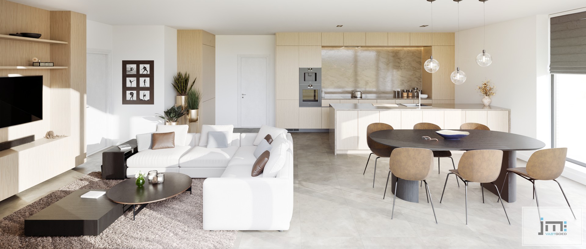Nieuwbouwappartement met 2 slaapkamers, ondergrondse autostaanplaats en kelderberging - foto 5
