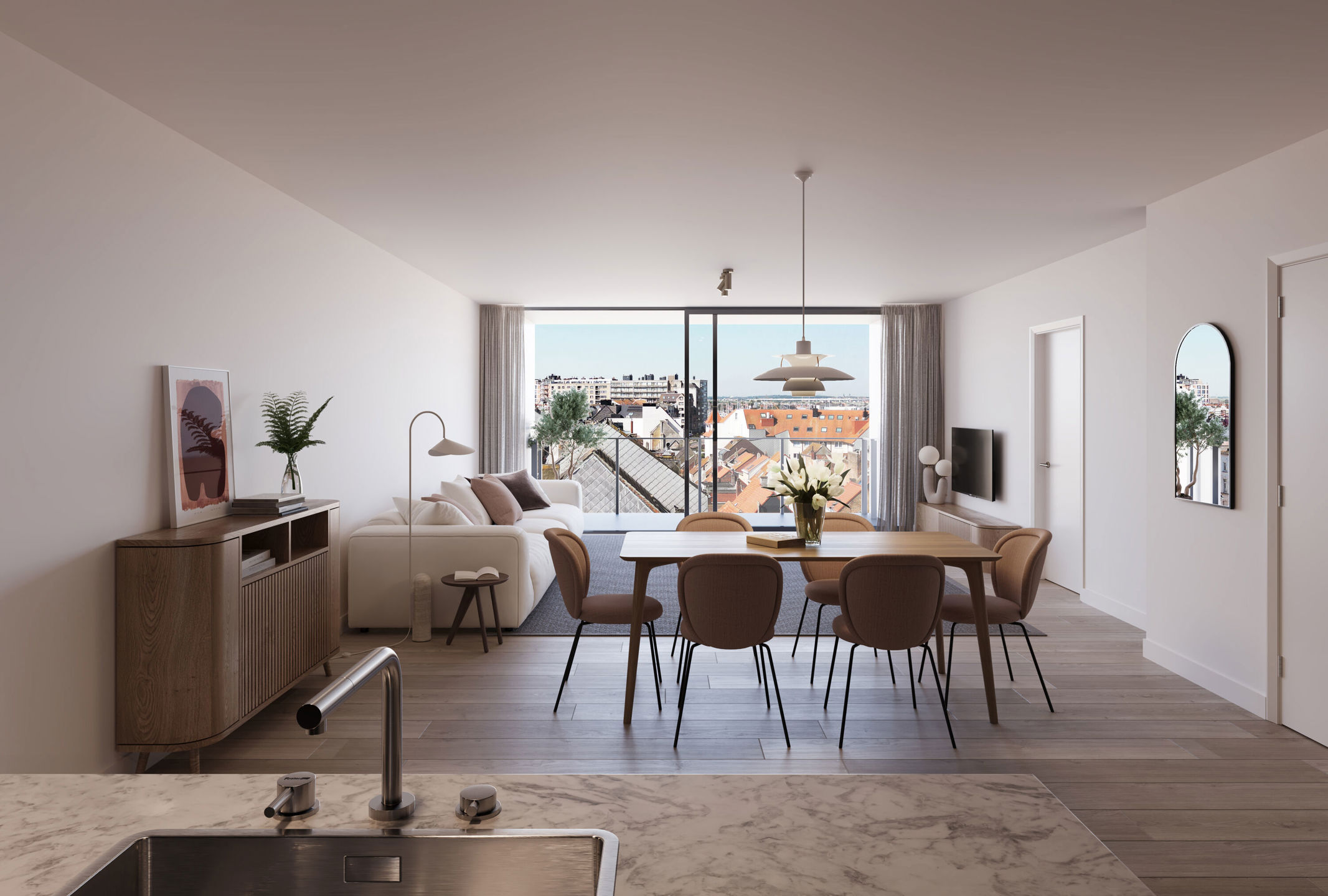 Prachtig appartement met twee slaapkamers in het centrum - foto 1