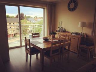 Appartement bien situé avec accès facile au centre, à la gare, au ring, aux commerces : entrée - séjour - 2 terrasses - cuisine - salle de bain -...