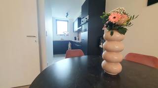 This energy-efficient and recent apartment in Kuringen is offered for rent and is the perfect home for those looking for modern comfort. Renting out this property offers a unique opportunity to enjoy a peaceful environment with close proximity to a bustling city. <br /><br />In addition, the building offers extra comfort with a communal laundry area equipped with washing machines and dryers. On floor -1, you have a private car park, a basement shed and a communal bicycle shed.<br /><br />The location in Kuringen is an absolute asset. All facilities such as schools, shops and public transport are within walking distance. In addition, there is a smooth connection to the motorway, which is ideal for commuters. <br /><br />The layout of the apartment is as follows:<br /><br />Ground floor: <br /><br />- Entrance hall<br />- Bright living space<br />- Fully equipped kitchen<br />- 2 bedrooms<br />- Bathroom with modern shower <br />- Separate toilet <br />- Practical storage<br />- Pleasant terrace<br /><br />Floor -1:<br /><br />- Basement storage<br />- Parking space<br />- Community bike shed<br /><br />The quickest way to visit this property? Request your visit via the red button on our website (www.dewaele.com).<br /><br />No appointments can be made by phone. For other questions, you can contact us by phone at 011 30 50 50.<br /><br />See you soon<br />