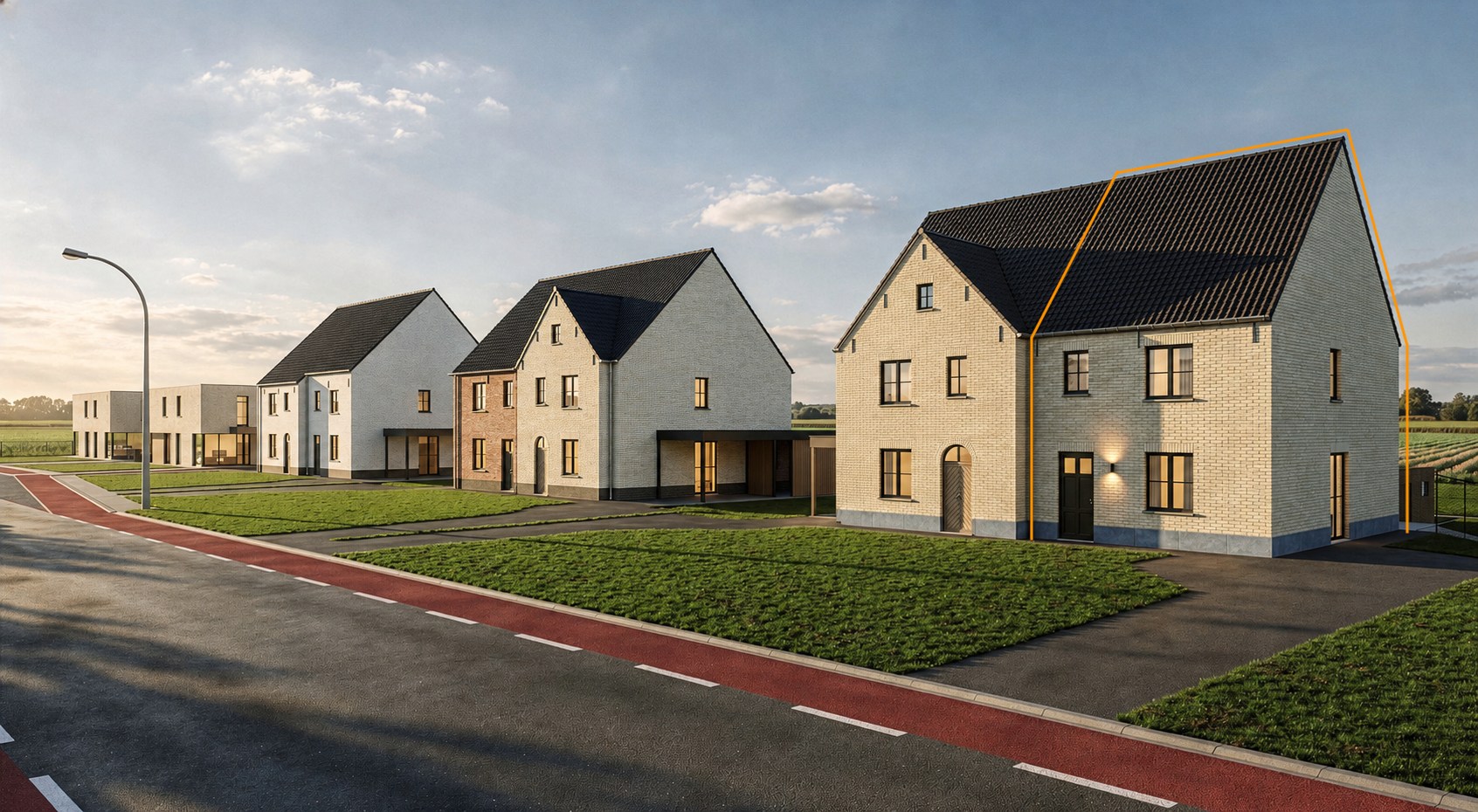 Landelijke nieuwbouwwoning met 3 slaapkamers en ruime zolder op een perceel van 6a 01ca - foto 1