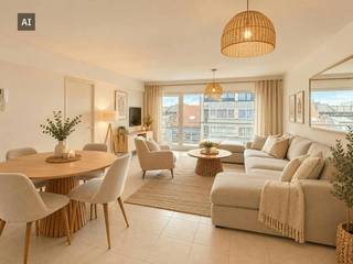 Zoekt u een instapklaar en comfortabel appartement met veel natuurlijk licht, een terras en alle moderne voorzieningen? Dit prachtige appartement op de vijfde verdieping van een verzorgd gebouw met lift combineert een praktische indeling met optimaal wooncomfort.<br /><br />Indeling:<br />-Uitnodigende inkomhal<br />-Lichtrijke leefruimte met toegang tot een ruim terras<br />-Open keuken volledig voorzien van hedendaagse toestellen<br />-Twee volwaardige slaapkamers <br />-Badkamer voorzien van een ligbad met douchefunctie<br />-Afzonderlijk toilet<br />-Berging met aansluiting voor een wasmachine<br /><br />Gemeenschappelijke fietsenberging en afzonderlijk vuilnislokaal in het gebouw<br /><br />Pluspunten:<br />-Gelegen op de 5e verdieping van een verzorgd gebouw met lift<br />-Veel natuurlijke lichtinval doorheen het hele appartement<br />-Gezellig terras<br />-Optie tot overname meubilair<br />-Extra faciliteiten in het gebouw (fietsenberging en vuilnislokaal)<br /><br />Provisie: €75,- syndicus.<br /><br />Ben je geïnteresseerd in dit pand te huur? Ga naar onze website www.dewaele.com en klik op het pand dat je wenst te huren. Via de rode knop "vraag je bezoek aan" vragen we u kort een profiel in te vullen. Daarna nemen we contact op voor een bezoek. Telefonisch kunnen er geen afspraken gemaakt worden.<br /><br />Deze AI-visualisaties zijn bedoeld als inspiratie. Er werd geen rekening gehouden met technische specificaties, stedenbouwkundige voorschriften of de concrete mogelijkheden tot realisatie.