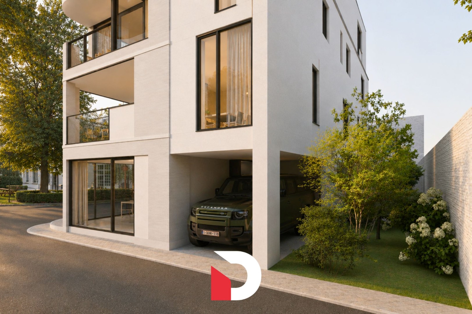 Nieuwbouwappartement met 1 slaapkamer, bureel en terras te Sint-Michiels (Brugge) - foto 4