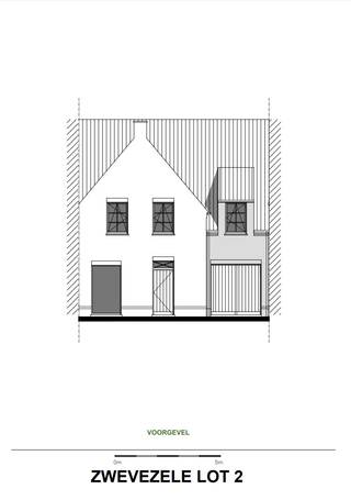 Deze landelijke woning (lot 2) is gelegen in het residentieel nieuwbouwproject in Zwevezele, in een rustige woonbuurt en doodlopende straat.Op het...