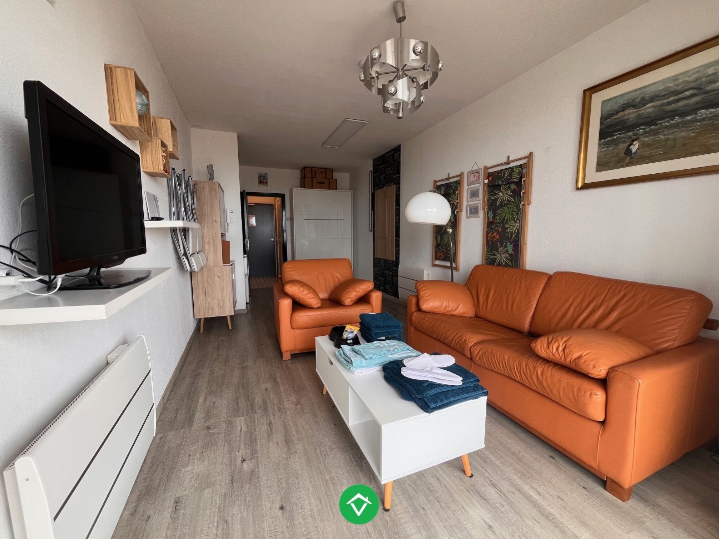 Vernieuwde gelijkvloersstudio met frontaal zeezicht, aan de dijk van Raversijde - foto 4