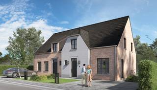 We bouwen deze tijdloze, halfopen woningen in de Kleine Ardooiesestraat in Roeselare. Je woont er in een rustige en aangename omgeving, perfect voor wie dicht bij het centrum wil wonen zonder de drukte van het stadsleven. De straat ligt in een residentiële wijk, met een mix van charmante woningen en moderne appartementen. De Kleine Ardooiesestraat biedt een ideale balans tussen comfort en gemak in een gezellige, groenrijke buurt.

Elke woning beschikt over: een inkomhal met toilet, een bureau beneden, een woon- en eetkamer met aansluitend een -naar eigen keuze ingerichte- open keuken, 3 slaapkamers, een badkamer, een afzonderlijk toilet boven en berging. Je kiest zelf de afwerkingsmaterialen voor keuken, badkamer, vloeren en binnendeuren. Het gebruik van een warmtepomp in combinatie met vloerverwarming en zonnepanelen zorgt ervoor dat jouw toekomstige energiefactuur onder controle blijft (E10).

Benieuwd? Contacteer ons en informeer naar de mogelijkheden.
