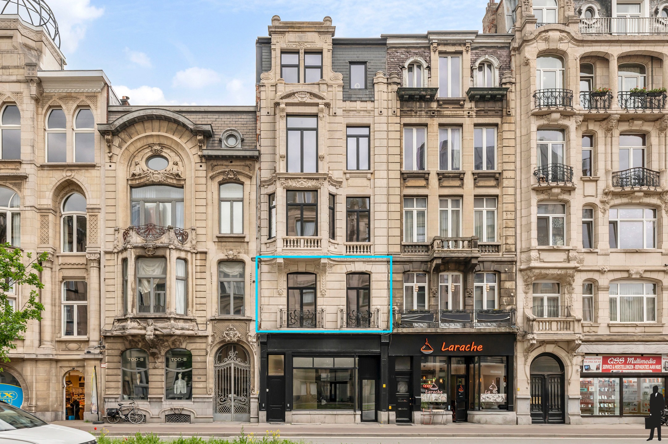 Gerenoveerd tweeslaapkamer appartement met balkons - foto 2