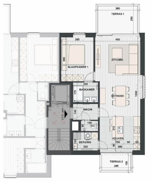 Lichtrijk doorkijkappartement op de tweede verdieping met terras en uitzicht op groen - foto 2