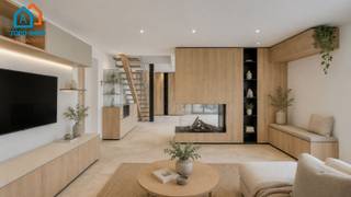 <p>Voor meer info of afspraak bel Matthias 054 69 39 39. Deze <strong>gerenoveerde/deels nieuwbouw woning</strong> is uitermate geschikt voor grote gezinnen of <strong>grote gezinnen met praktijkruimte/zelfstandige activiteit</strong>. Dit door verschillende toegangsdeuren. Ook <strong>kangoeroewoning </strong>behoort tot de mogelijkheden. De woning werd volledig gerenoveerd en voorzien van alledaags comfort. Hoewel instap klaar liggen verschillende nutsleidingen al klaar om bijkomende badkamers en bijkomende faciliteiten te bewerkstelligen. Gezien de eigenaar binnenhuisarchitecte is werd de woning <strong>gerenoveerd met smaak en stijl</strong>. Eiken deuren, ingemaakte massieve kasten over de volledige benedenverdieping, massief eiken Amerikaanse keuken met granieten werkblad zijn slechts een deel van de troeven van de woning. De living van maar liefst 50 m2 heeft een <strong>adembenemend uitzicht op de achterliggende tuin en velden</strong>. Een <strong>veranda </strong>van 51 m2, met zonnepanelen als dak, zorgt voor een extra leefruimte. De woning bezit <strong>4 slaapkamers</strong> doch de ruimtes die wij beschrijven als bureelruimte (25m2) kan eveneens als bijkomende zelfstandige leefruimte, slaapkamers/praktijkruimte gebruikt worden. Energetisch werd deze woning eveneens aangepakt wat resulteerde in een <strong>EPC A</strong>. Absolute troeven van dit huis zijn de open leefruimtes, zuinig energetisch verbruik, mooie locatie op verbindingsweg met achterliggende velden. Mogelijkheid om een eigen toets te geven aan de woning.</p><p>Grijp deze kans en maak van dit huis uw thuis</p>