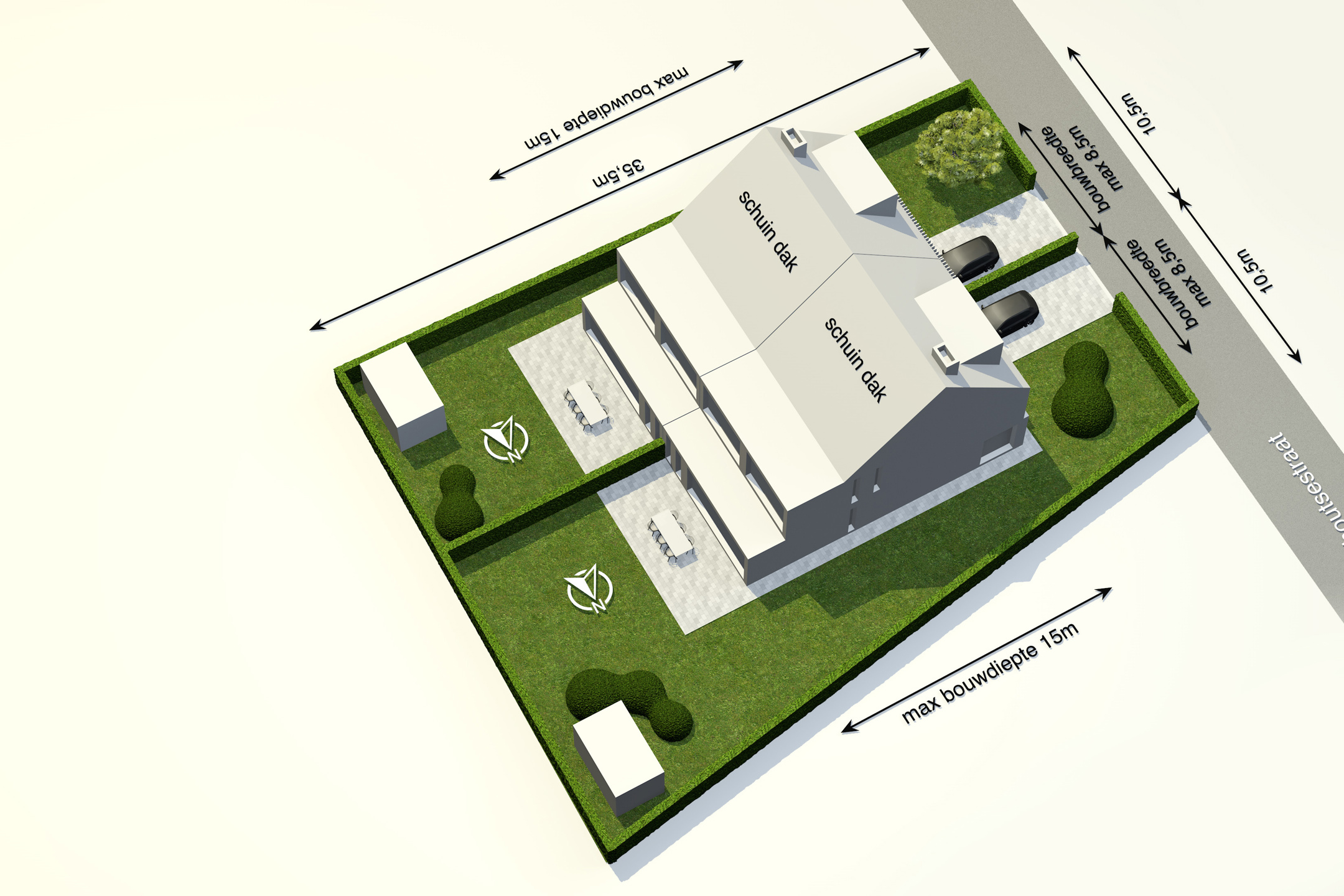 Projectgrond voor 2 halfopen bebouwingen te Minderhout - foto 4