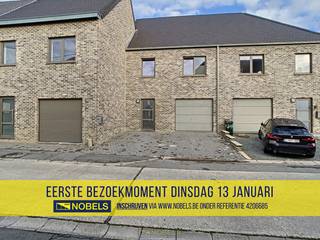 1ste bezoekdag dinsdag 13 januari! Inschrijven kan via www.nobels.be onder referentienummer 4206685.RECENTE EN ENERGIEZUINIGE GEZINSWONING, gelegen...