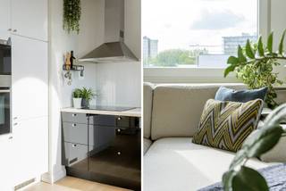 Instapklaar, lichtrijk 2-slpk app met terras in topbuurt<br /><br />Welkom in dit instapklare, lichtrijke appartement op de derde en bovenste verdieping van een kleinschalig appartementsgebouw. Het is gelegen in een rustige straat van het bruisende en gezellige Groenenhoek in Berchem.<br /><br />Licht, ruimte en comfort<br /><br />Het appartement straalt een warme sfeer uit dankzij de grote raampartijen die zorgen voor een overvloed aan natuurlijk licht. De praktische indeling en open leefruimte – uitgerust met airconditioning – bieden een optimaal wooncomfort. Daarnaast beschikt het appartement over een volledig uitgeruste open keuken, twee volwaardige slaapkamers en een ruime badkamer. Één van de absolute troeven is het gezellige terras waar je in alle rust kunt genieten van een mooi, open uitzicht. Extra opbergruimte vind je in de private kelderberging.<br /><br />Toplocatie met uitstekende bereikbaarheid (Mobiscore: 9,5/10)<br /><br />Dankzij de centrale ligging woon je hier overal dichtbij: openbaar vervoer, invalswegen, parken en scholen liggen om de hoek. <br /><br />Op wandelafstand vind je onder andere:<br />Groen &amp; Ontspanning: Het prachtige Te Boelaerpark.<br />Gezelligheid: Bar Brul, Oktober, Bobette, café Josee, Rocco, FREDO, Cuperus en koffiebar Boel.<br />Mobiliteit: Station Antwerpen-Berchem en verschillende tramverbindingen.<br />Dagelijkse boodschappen: Proxy Delhaize.<br /><br />De troeven op een rij:<br /><br />Licht &amp; Ruimte: Lichtrijke leefruimte met airco en twee volwaardige slaapkamers.<br />Buitenruimte: Gezellig terras met vrij uitzicht.<br />Lage vaste kosten: Gelegen in een kleinschalig gebouw zonder lift (dus minimale gemeenschappelijke lasten).<br />Toplocatie: Rustige ligging in het zeer geliefde Groenenhoek.<br /><br />Bezoekmomenten<br /><br />Nieuwsgierig geworden? De kijkdagen vinden plaats op 1 &amp; 2 augustus (enkel op afspraak).<br />Voor meer informatie of het inplannen van een bezoek, neem contact op via junostraat26@gmail.com. Tot snel!<br /><br />Geen immo.