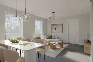 <p>Droomt u van een betaalbare, energiezuinige woning op een toplocatie in de Vlaamse Ardennen?<br />Dan is deze prachtige nieuwbouwwoning precies wat u zoekt!<br /><br />De woning beschikt over een inkomhal met vestiaire en gastentoilet. De lichtrijke leefruimte sluit naadloos aan op de open keuken met aangrenzende berging en wordt extra gekenmerkt door een open trap naar de bovenverdieping. Vanuit de woonkamer geniet u van een mooi zicht op het terras en de tuin, die ook rechtstreeks toegankelijk zijn. Aan de linkerzijgevel is een verharde parkeerplaats voorzien.<br />Op de bovenverdieping komt u via de trap in een nachthal die perfect kan worden ingericht als bureauruimte. Verder bevinden zich hier twee volwaardige slaapkamers en een praktisch ingedeelde badkamer met toilet.<br /><br />Dankzij de warmtepomp en vloerverwarming woont u niet alleen uiterst comfortabel, maar ook energiezuinig.<br /><br />Mis deze unieke kans niet en maak van deze woning uw nieuwe thuis!<br />Contacteer Laura op het nummer: 0468 15 14 41 of via mail: laura.r@cornelis-partners.be</p>