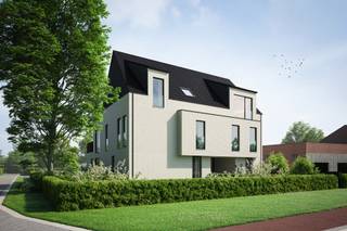 <p>Ontdek dit prachtige gelijkvloers hoekappartement van <strong>113 m²</strong> in <strong>Residentie CAMPINA</strong>, een stijlvol nieuwbouwproject op de hoek van de Schotensteenweg en de Campinaweg. Op wandelafstand van het centrum van Sint-Job én vlakbij het kanaal Dessel–Schoten woont u hier op een rustige maar uiterst toegankelijke locatie, met een vlotte verbinding naar de E19 Antwerpen–Breda. De architectuur straalt <strong>klasse en duurzaamheid</strong> uit dankzij de combinatie van een lichte gevelsteen in zowel horizontale als verticale verbanden, afgewerkt met <strong>antracietgrijs buitenschrijnwerk</strong>.</p>
<p>Dit ruim gelijkvloersappartement beschikt over <strong>2 comfortabele slaapkamers</strong>, een <strong>lichtrijke leefruimte</strong> dankzij de hoekramen, en een <strong>zuid georiënteerd terras en privétuin</strong>.<br /><strong>Twee autostaanplaatsen zijn inbegrepen in de prijs.</strong></p>
<p>Zoals in heel Residentie CAMPINA geniet u hier van energiezuinig wooncomfort dankzij vloerverwarming en -koeling via een lucht-waterwarmtepomp, ventilatie D met warmterecuperatie en zonnepanelen (E-peil max. E20).<br /><br />Met de voorziene <strong>keuzebudgetten</strong> werkt u dit appartement volledig af naar uw eigen smaak en stijl.</p>
<p>Meer info op www.coga.be of mail voor een afspraak naar femke@coga.be.</p>