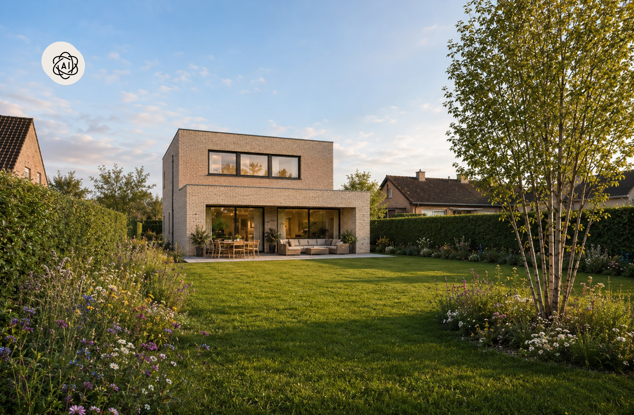 Moderne nieuwbouwvilla met 4 slk en bureau, in Marke - foto 5